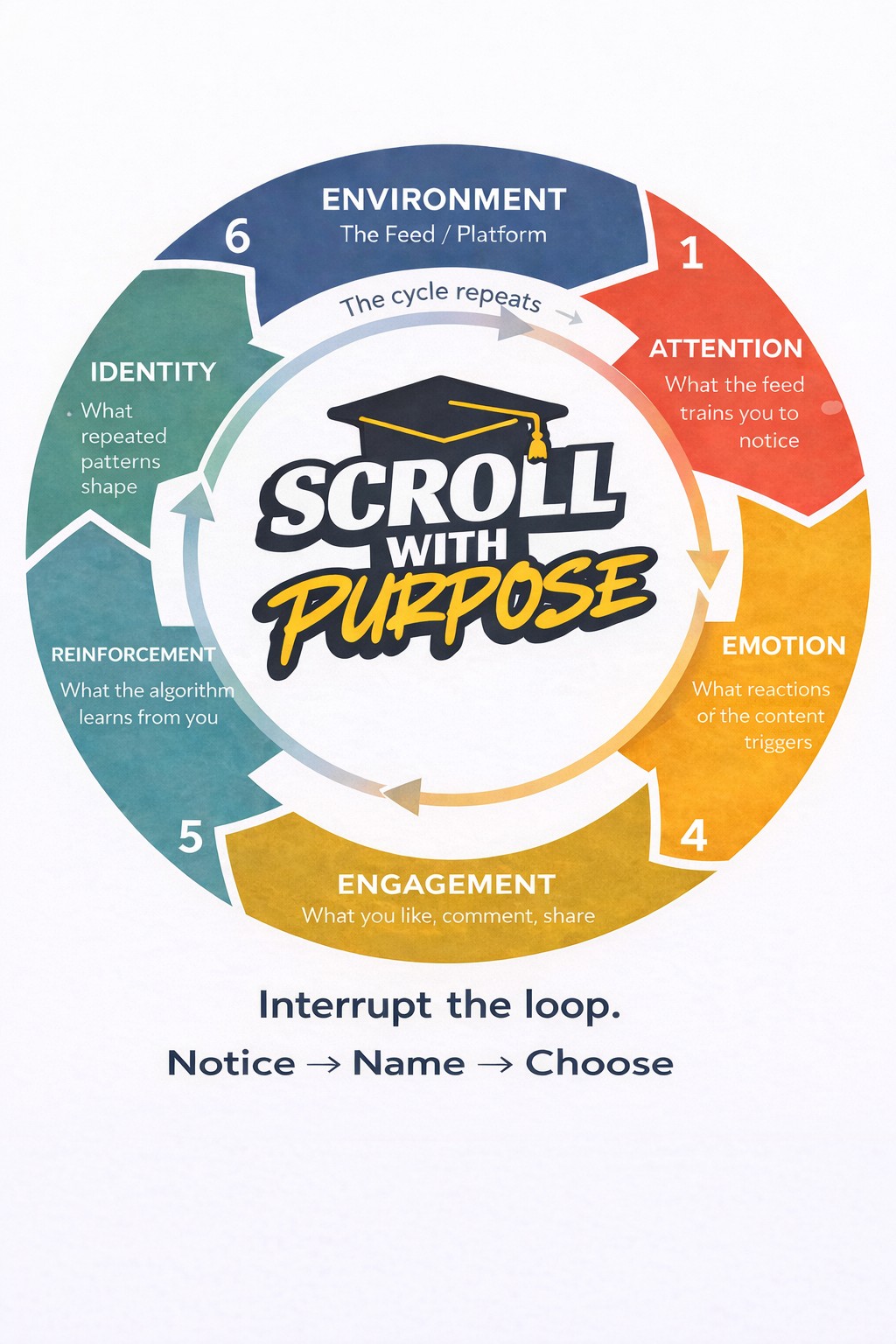 The Algorithm Loop circle poster